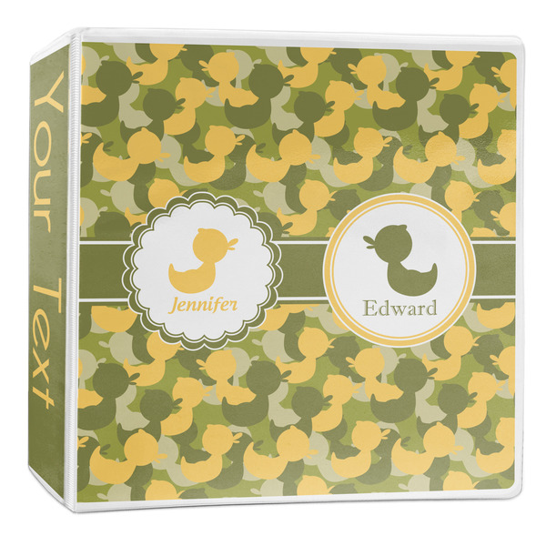 Custom Rubber Duckie Camo 3-Ring Binder - 2 inch (Personalized)