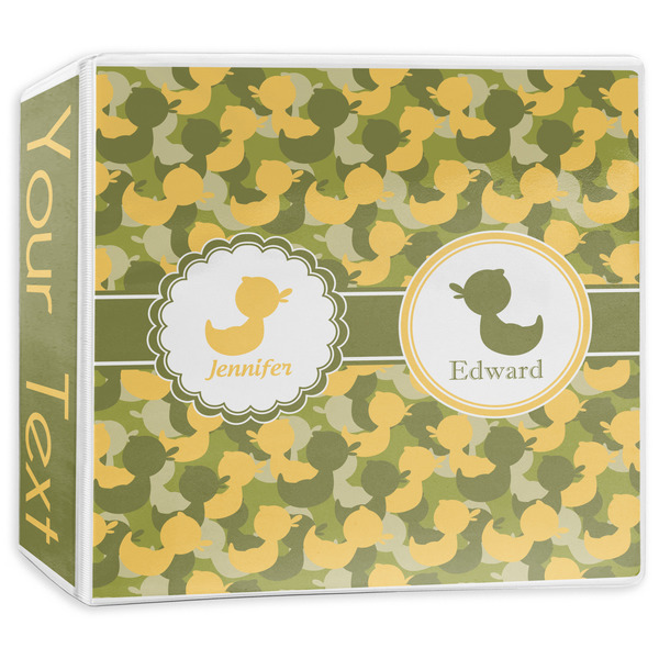 Custom Rubber Duckie Camo 3-Ring Binder - 3 inch (Personalized)