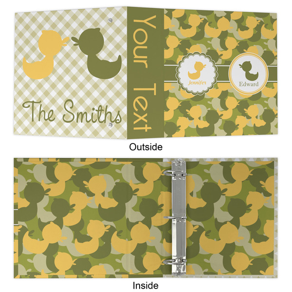 Rubber Duckie Camo 3 Ring Binders - Full Wrap - 2" - APPROVAL