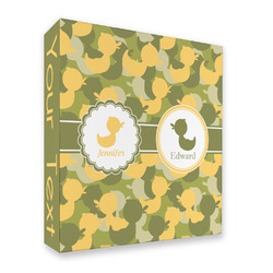 Rubber Duckie Camo 3 Ring Binder - Full Wrap - 2" (Personalized)