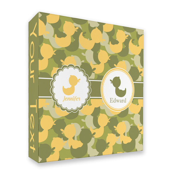 Custom Rubber Duckie Camo 3 Ring Binder - Full Wrap - 2" (Personalized)