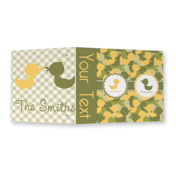 Rubber Duckie Camo 3 Ring Binders - Full Wrap - 2" - OPEN OUTSIDE