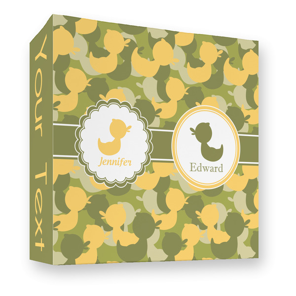 Custom Rubber Duckie Camo 3 Ring Binder - Full Wrap - 3" (Personalized)