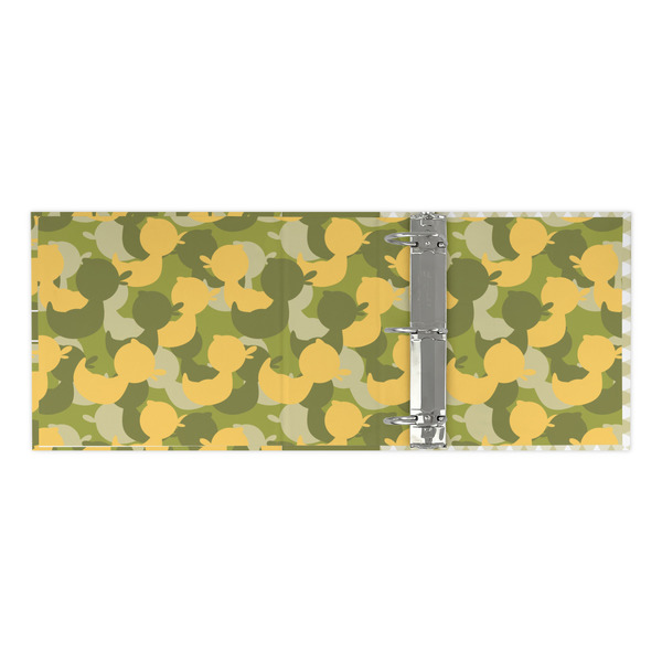 Rubber Duckie Camo 3 Ring Binders - Full Wrap - 3" - OPEN INSIDE