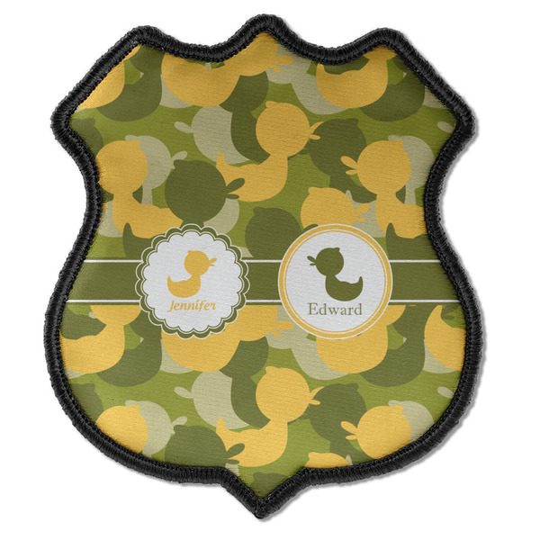 Custom Rubber Duckie Camo Iron On Shield Patch C w/ Multiple Names
