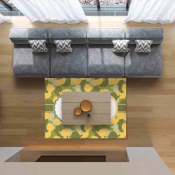 Rubber Duckie Camo 5'x7' Indoor Area Rugs - IN CONTEXT