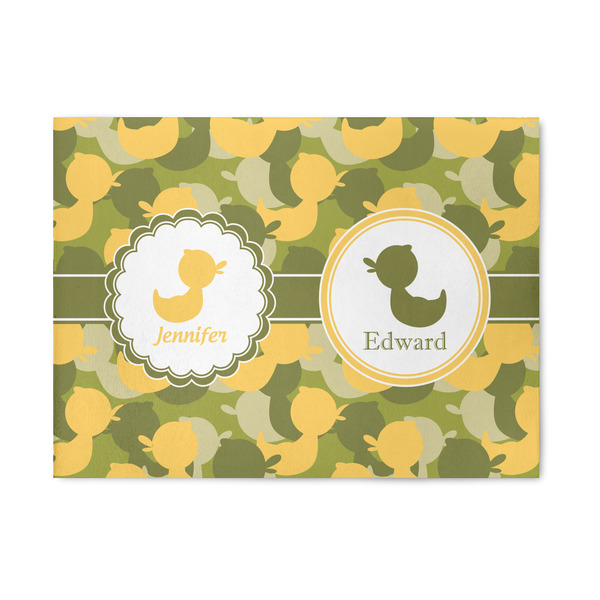 Custom Rubber Duckie Camo 5' x 7' Indoor Area Rug (Personalized)