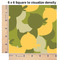 Rubber Duckie Camo 6x6 Swatch of Fabric