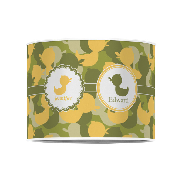 Rubber Duckie Camo 8" Drum Lampshade - FRONT (Poly Film)