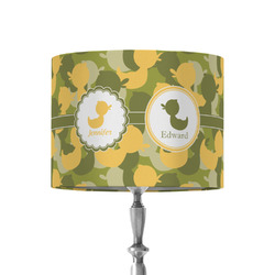 Rubber Duckie Camo 8" Drum Lamp Shade - Fabric (Personalized)