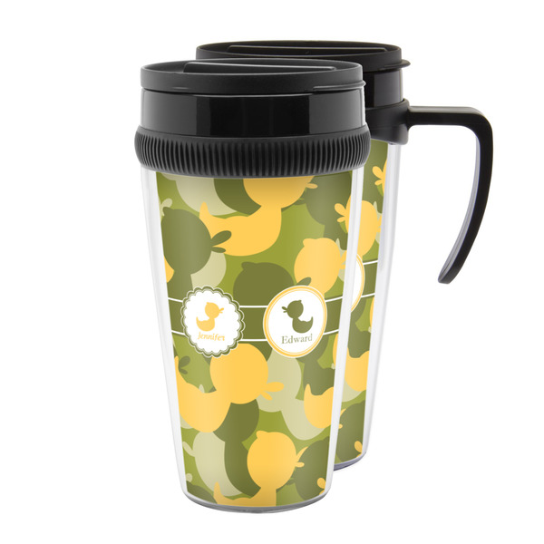 Custom Rubber Duckie Camo Acrylic Travel Mug (Personalized)