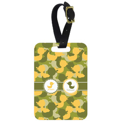 Rubber Duckie Camo Metal Luggage Tag w/ Multiple Names