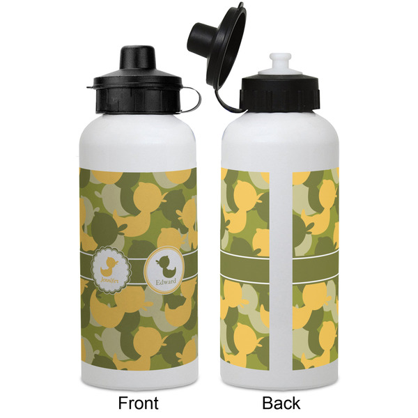 Rubber Duckie Camo Aluminum Water Bottle - White APPROVAL