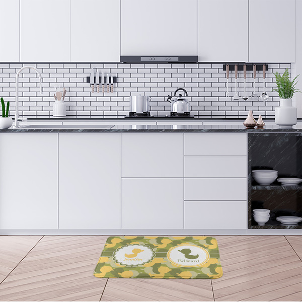 Rubber Duckie Camo Anti-Fatigue Kitchen Mats - LIFESTYLE