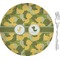 Rubber Duckie Camo 8" Glass Appetizer / Dessert Plates - Single or Set (Personalized)
