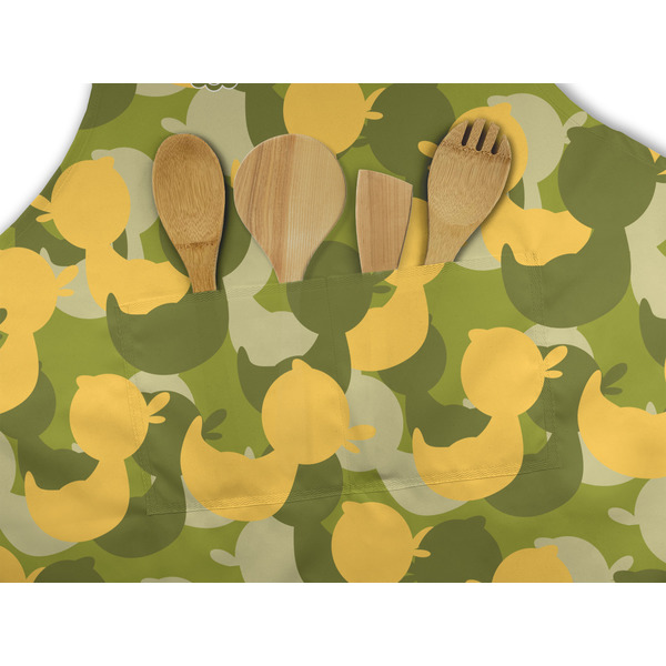 Rubber Duckie Camo Apron - Pocket Detail with Props