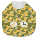 Rubber Duckie Camo Jersey Knit Baby Bib w/ Multiple Names