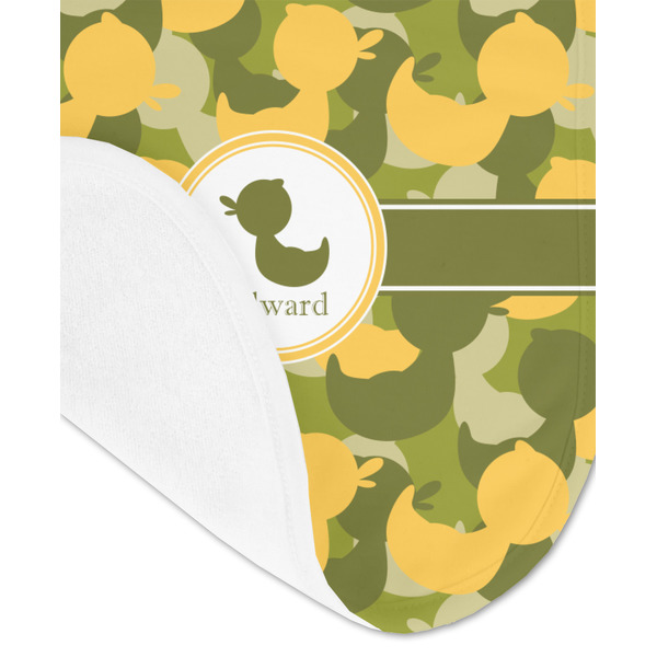 Rubber Duckie Camo Baby Bib - AFT detail