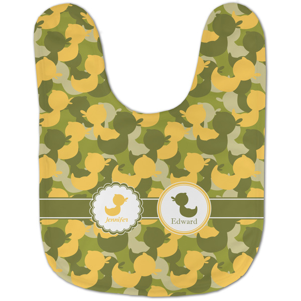 Rubber Duckie Camo Baby Bib - AFT flat
