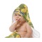 Rubber Duckie Camo Baby Hooded Towel on Child