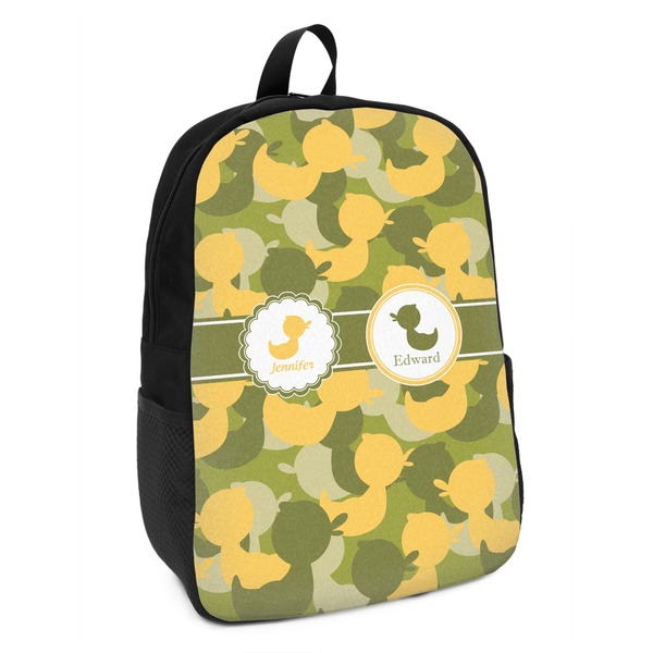 Custom Rubber Duckie Camo Kids Backpack (Personalized)