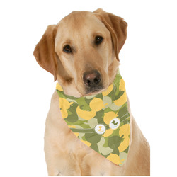 Rubber Duckie Camo Dog Bandana Scarf w/ Multiple Names