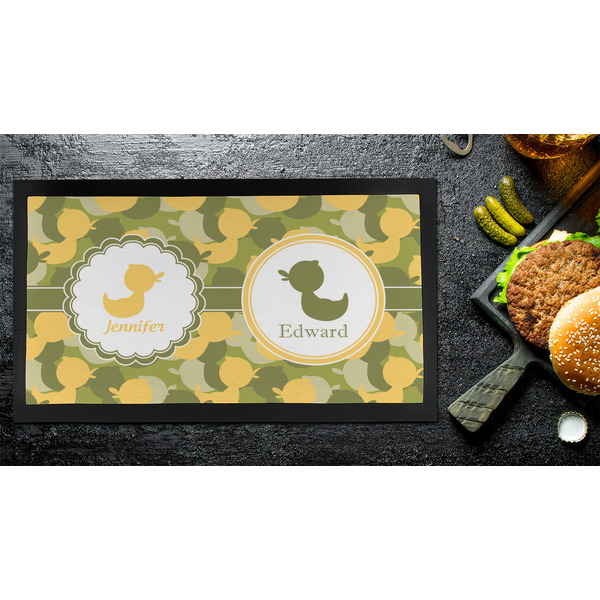 Rubber Duckie Camo Bar Mat - Small - LIFESTYLE