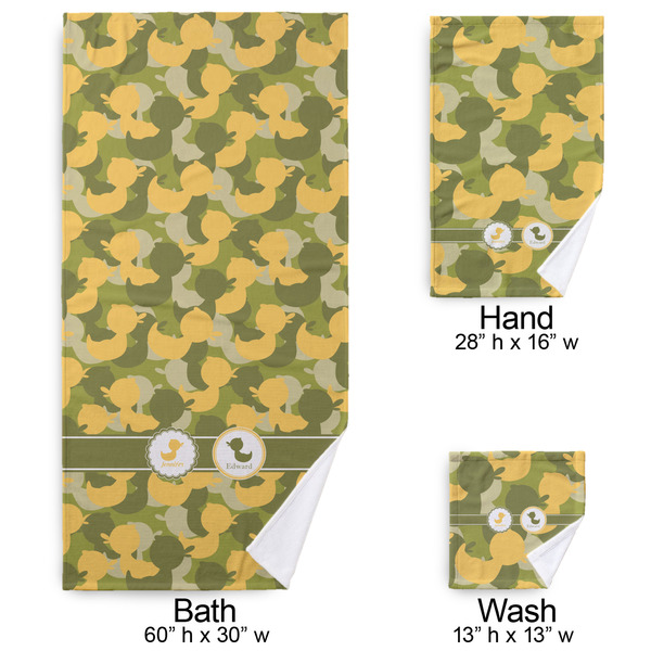 Rubber Duckie Camo Bath Towel Sets - 3-piece - Approval