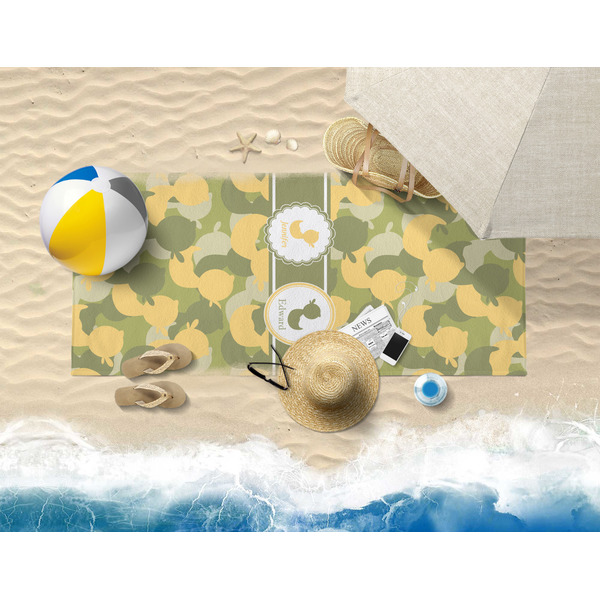 Rubber Duckie Camo Beach Towel Lifestyle