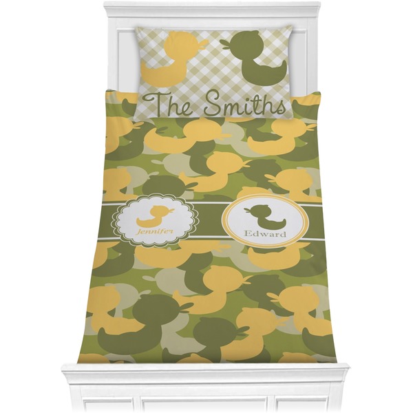 Custom Rubber Duckie Camo Comforter Set - Twin (Personalized)