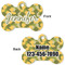 Rubber Duckie Camo Bone Shaped Dog Tag - Front & Back