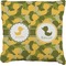 Rubber Duckie Camo Faux-Linen Throw Pillow 16" (Personalized)