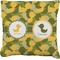 Rubber Duckie Camo Faux-Linen Throw Pillow 18" (Personalized)