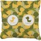 Rubber Duckie Camo Faux-Linen Throw Pillow 20" (Personalized)