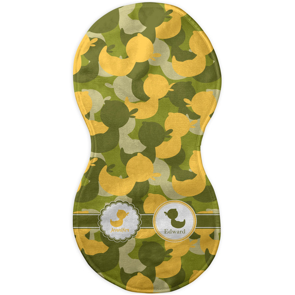 Rubber Duckie Camo Burp Peanut Shaped Flat