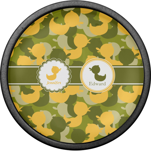 Rubber Duckie Camo Cabinet Knob - Black - Front