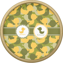 Rubber Duckie Camo Cabinet Knob - Gold (Personalized)