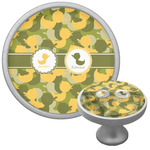 Rubber Duckie Camo Cabinet Knob (Silver) (Personalized)