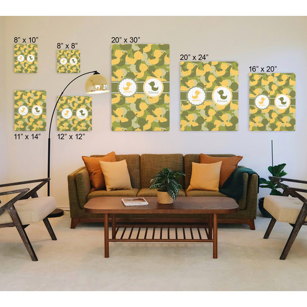 Rubber Duckie Camo Canvas Prints - Multiple Sizes