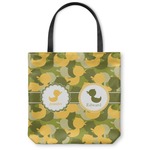 Rubber Duckie Camo Canvas Tote Bag - Large - 18"x18" (Personalized)