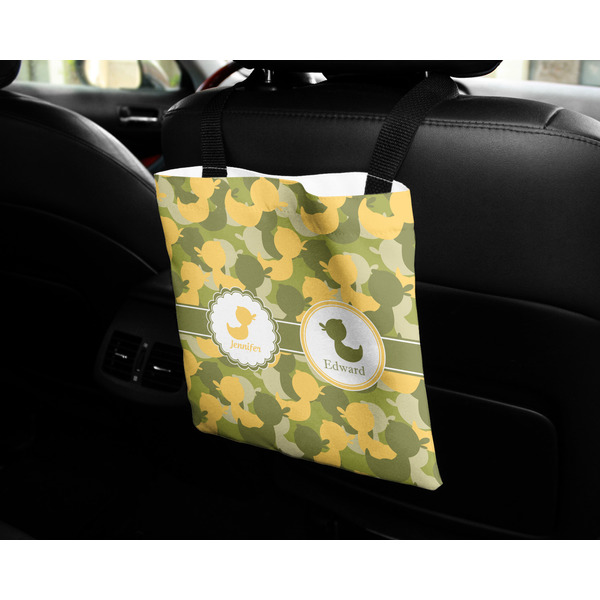Rubber Duckie Camo Car Bag - In Use