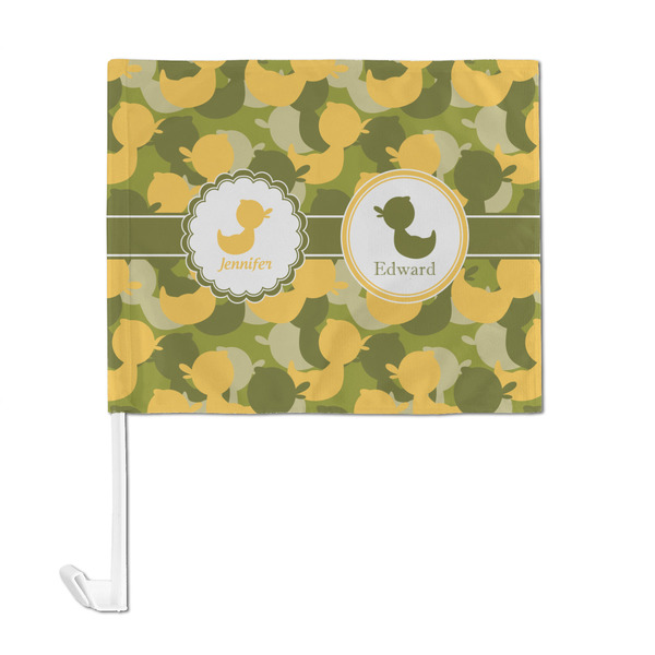Rubber Duckie Camo Car Flag - Large - FRONT