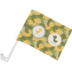 Rubber Duckie Camo Car Flag - Small w/ Multiple Names