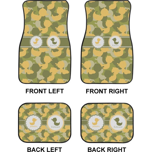 Rubber Duckie Camo Car Floor Mats Set (2F + 2B)