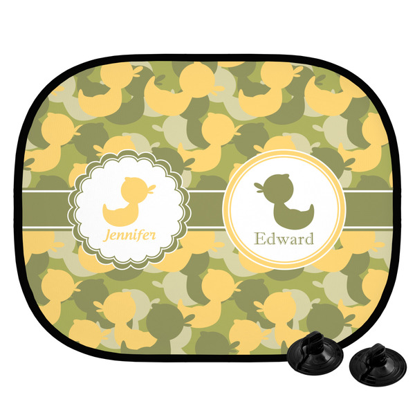 Custom Rubber Duckie Camo Car Side Window Sun Shade (Personalized)
