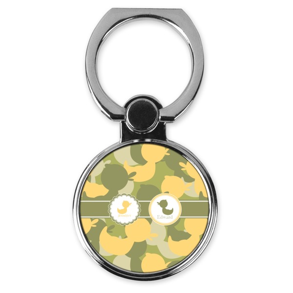 Custom Rubber Duckie Camo Cell Phone Ring Stand & Holder (Personalized)