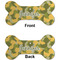 Rubber Duckie Camo Ceramic Flat Ornament - Bone Front & Back (APPROVAL)