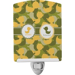 Rubber Duckie Camo Ceramic Night Light (Personalized)