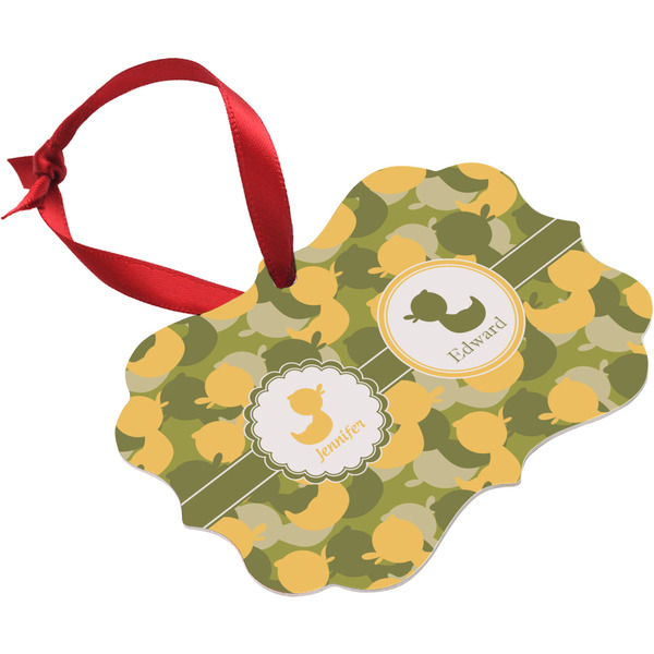 Rubber Duckie Camo Christmas Ornament