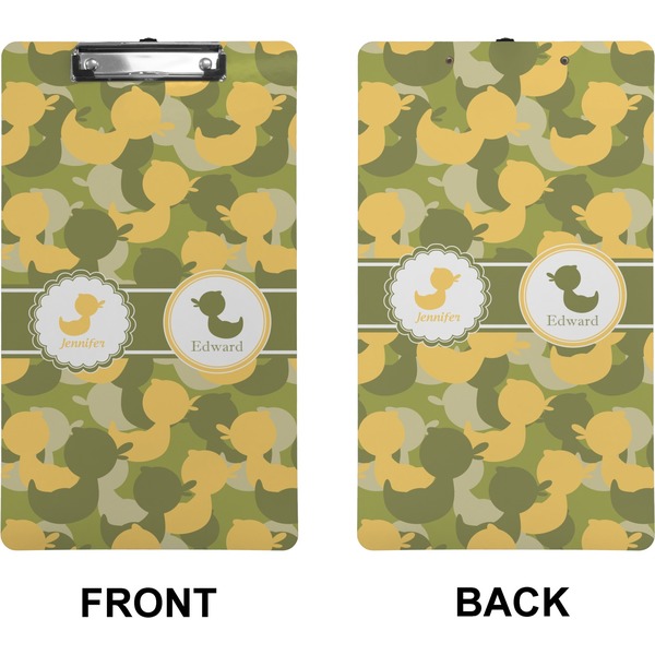 Rubber Duckie Camo Clipboard (Legal) (Front + Back)